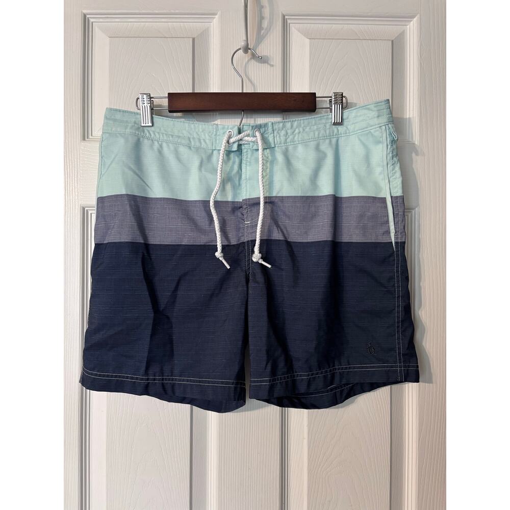 Original Penguin by Munsing Wear Board Shorts Men's 34 Swimwear Beach